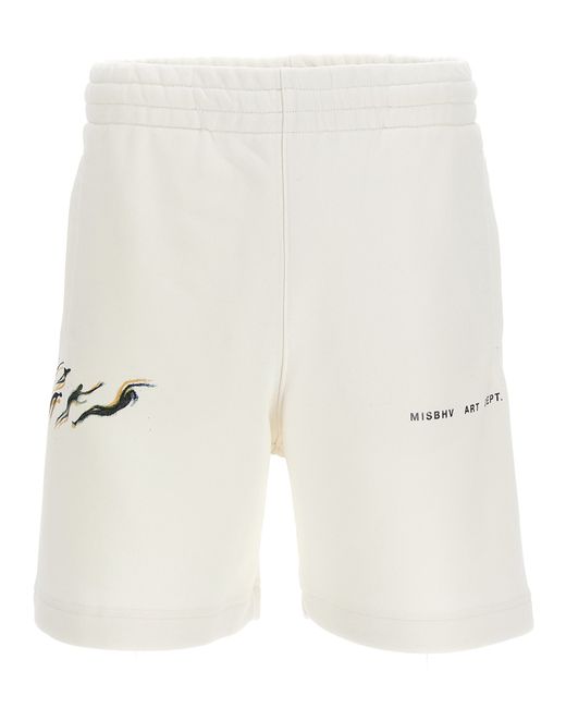 Misbhv -Art Department Bermuda Shorts Short Bianco-