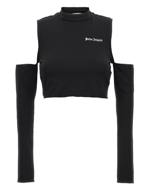 Palm Angels -Top Cut Out Top Nero-
