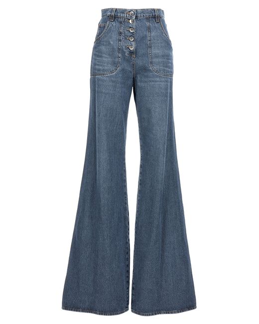 Etro -Flared Jeans Blu-