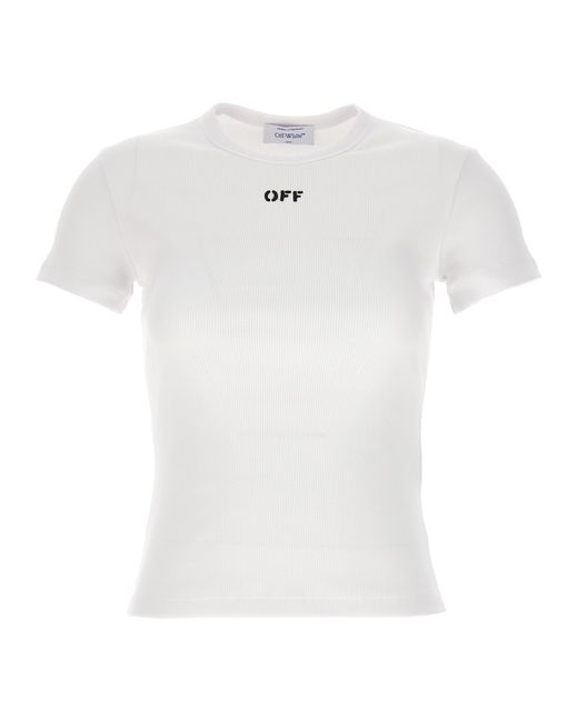 Off-White -Off T Shirt Bianco-