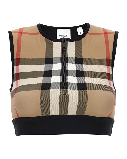 Burberry -Check Sporty Top