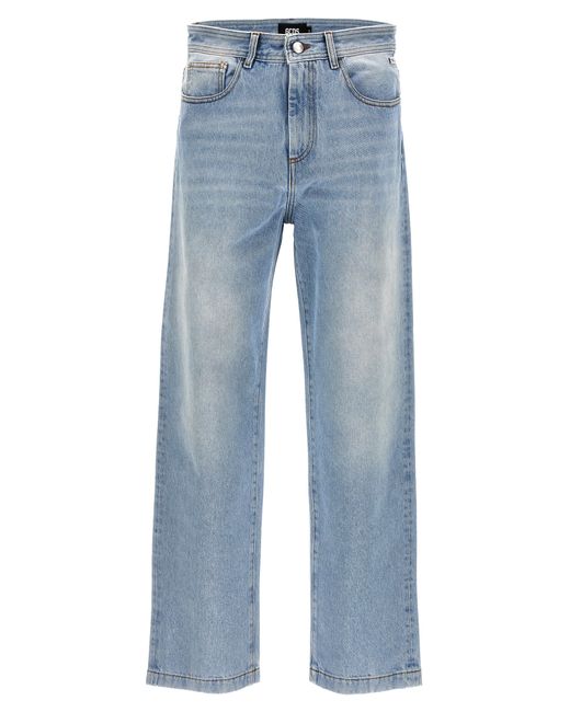 Gcds -Printed Jeans Celeste-