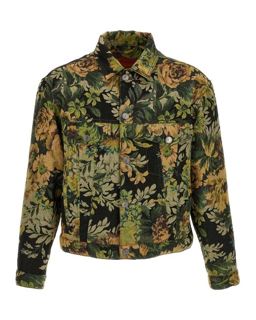 Etro -Jacquard Jacket Giacche Verde-