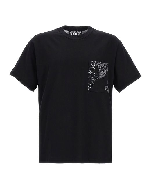 Versace Jeans Couture -Baroque Print T Shirt Nero-