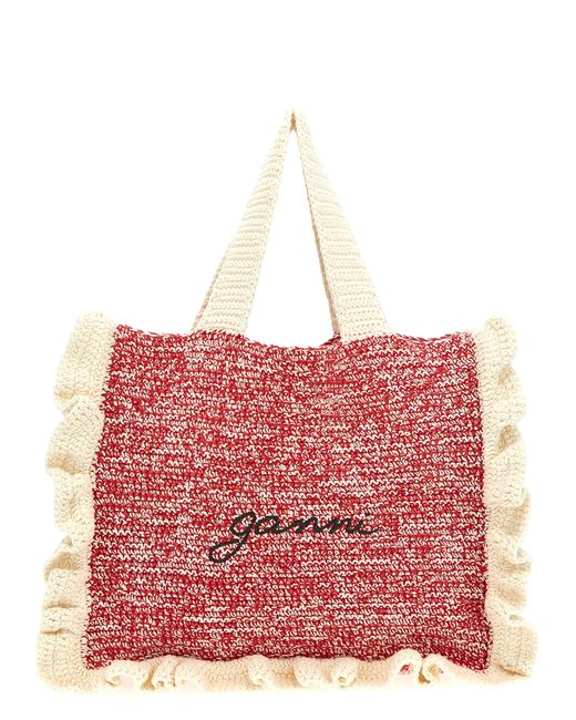 Ganni -Crochet Shopping Bag Tote