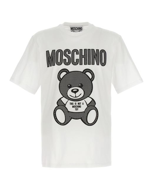 Moschino -Logo T Shirt Bianco/Nero-