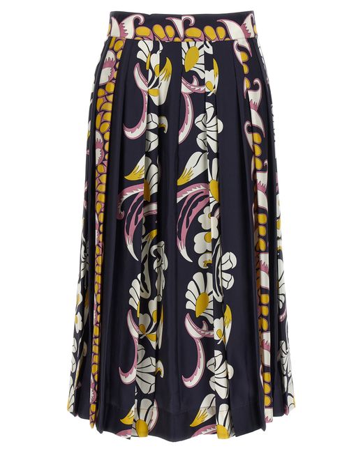 Tory Burch -Printed Silk Skirt Gonne