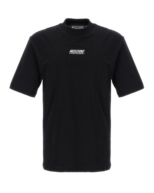 Moschino -Logo Embroidery T Shirt Nero-