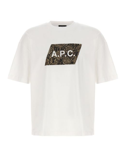 A.P.C. A. P.C.-Cobra T Shirt Bianco-