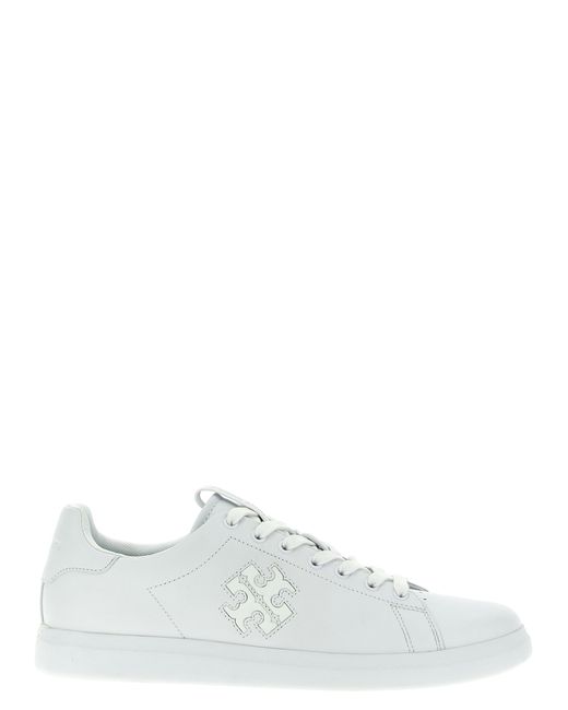 Tory Burch -Double T Howell Court Sneakers Bianco-