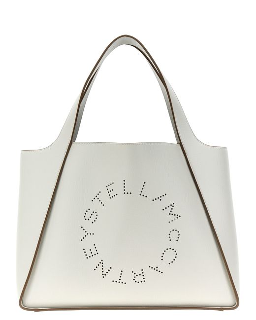 Stella McCartney -Logo Shopping Bag Tote Bianco-