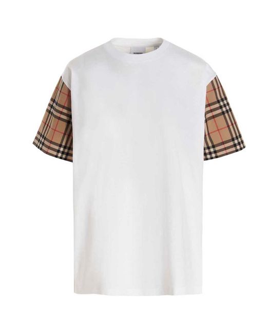 Burberry -Carrick T Shirt Bianco-