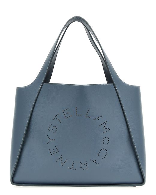 Stella McCartney -Logo Shopping Bag Tote Celeste-