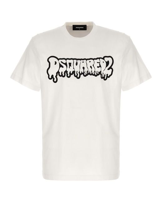 Dsquared2 -Logo T Shirt Bianco-