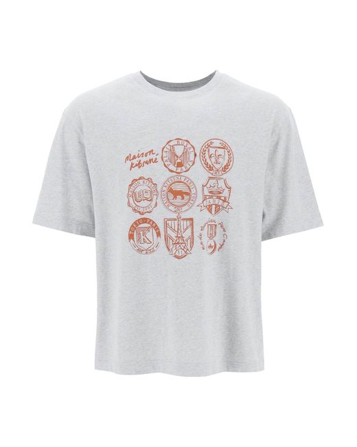 Maison Kitsuné -Maxi T Shirt Ivy League-