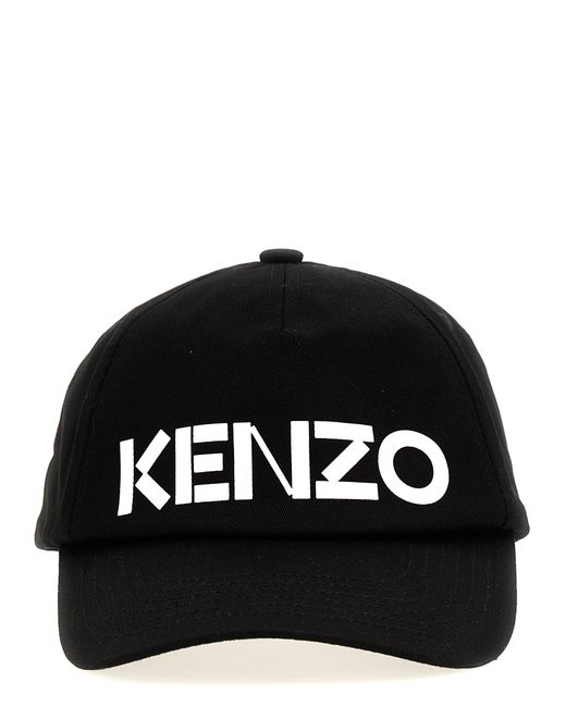 Kenzo -Logo Printed Cap Cappelli Bianco/Nero-