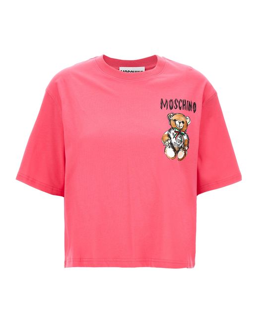 Moschino -Teddy Bear T Shirt Fucsia-