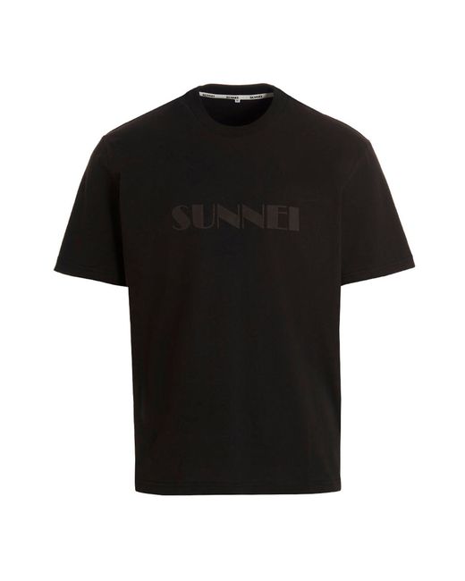 Sunnei -Logo T Shirt Nero-