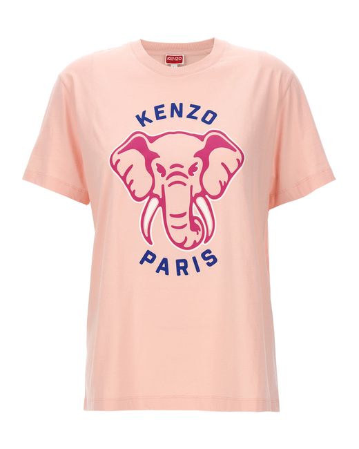 Kenzo Elephant T Shirt Rosa-