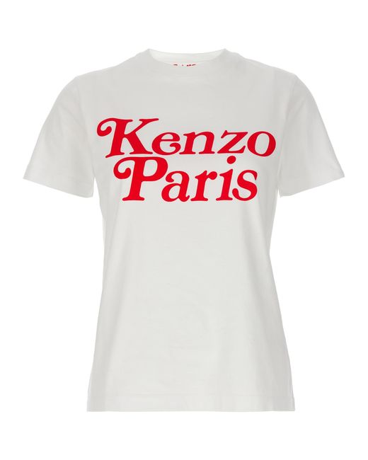 Kenzo -Logo T Shirt Bianco-