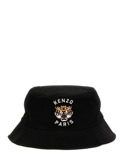 Kenzo -Reversible Logo Bucket Hat Cappelli Nero-