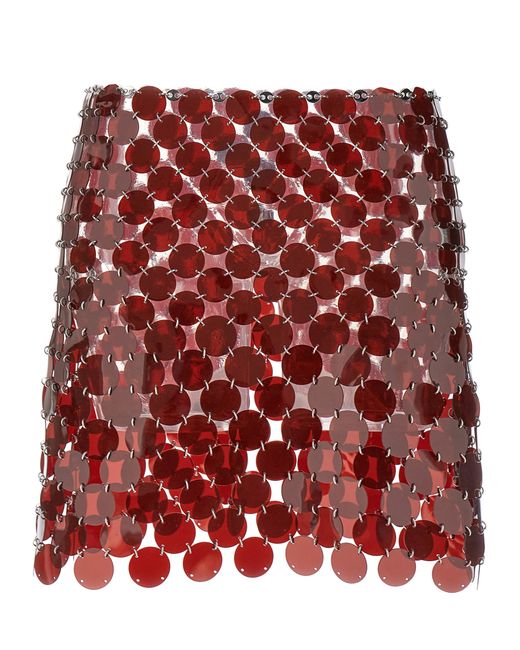 Paco Rabanne -Plastic Sequin Skirt Gonne
