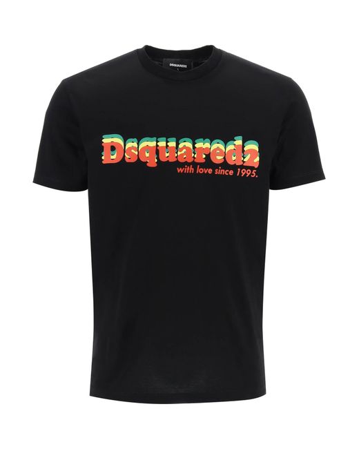 Dsquared2 -T Shirt Cool Fit Stampa Logo-