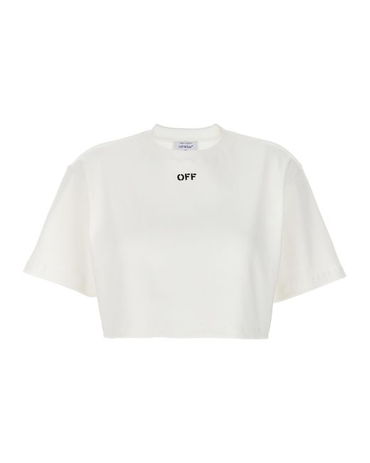 Off-White -Off Stamp T Shirt Bianco-