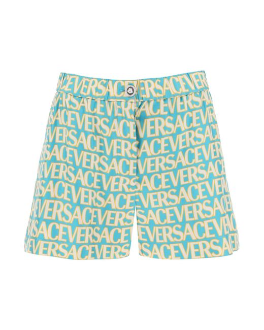 Versace -Shorts Seta Stampa Monogram-