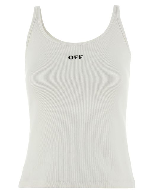 Off-White -Off Stamp Top Bianco-