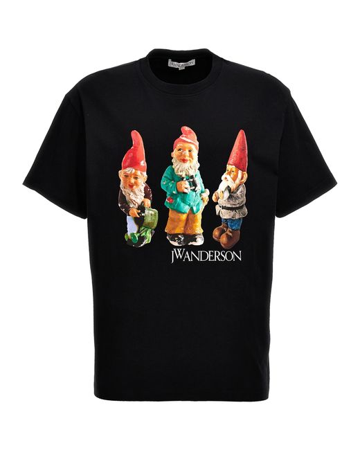 J.W.Anderson J. W. Anderson-Gnome Trio T Shirt Nero-