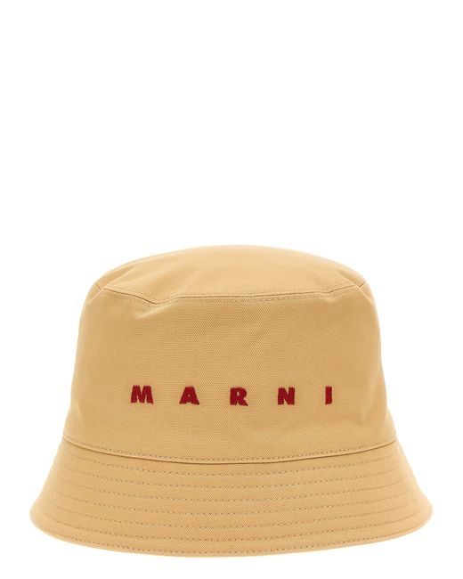 Marni -Logo Embroidery Bucket Hat Cappelli