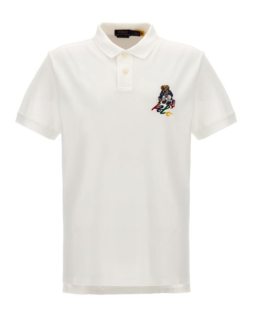 Polo Ralph Lauren -Logo Shirt Polo Bianco-