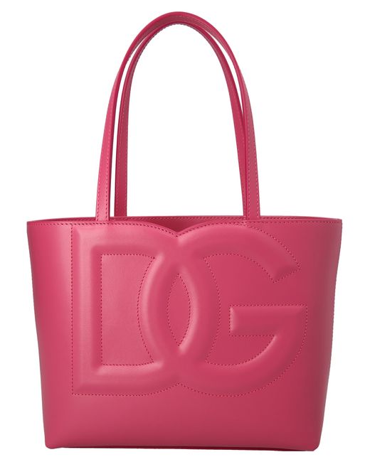 Dolce & Gabbana -Small Logo Shopping Bag Tote Fucsia-
