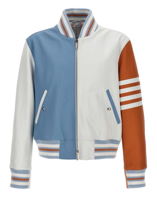 Thom Browne -Leather Bomber Jacket Giacche