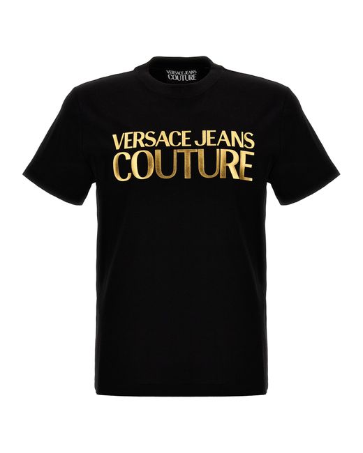 Versace Jeans Couture -Logo Print T Shirt Nero-