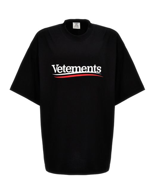 Vetements -Campaign Logo T Shirt Nero-