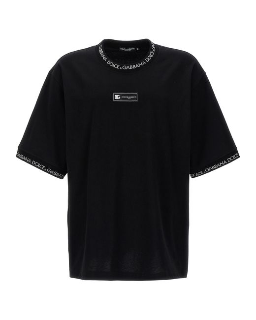 Dolce & Gabbana -Logo T Shirt Nero-