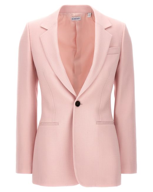 Burberry -Single-Breasted Tailored Blazer And Suits Rosa-