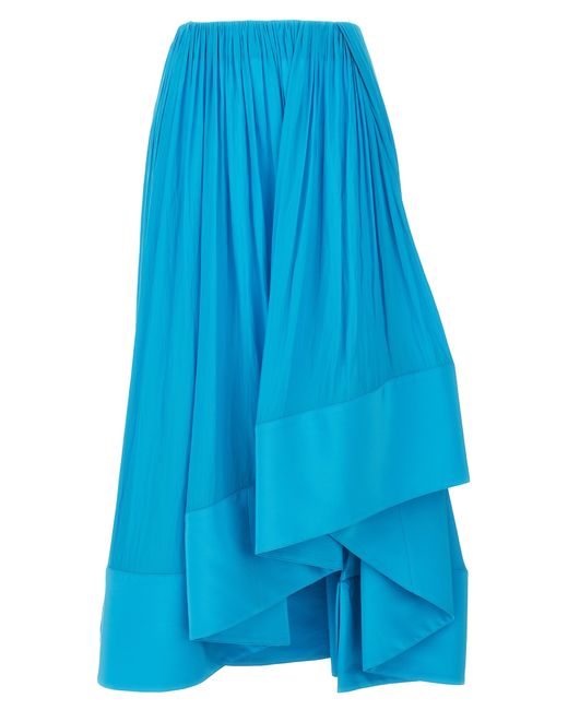 Lanvin -Asymmetrical Midi Skirt Gonne Celeste-