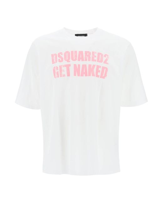 Dsquared2 -T Shirt Stampata Skater Fit-