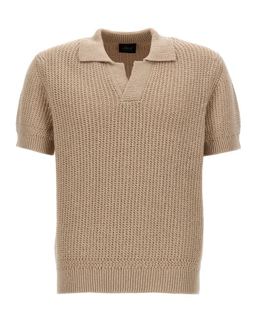 Brioni -Knitted Shirt Polo