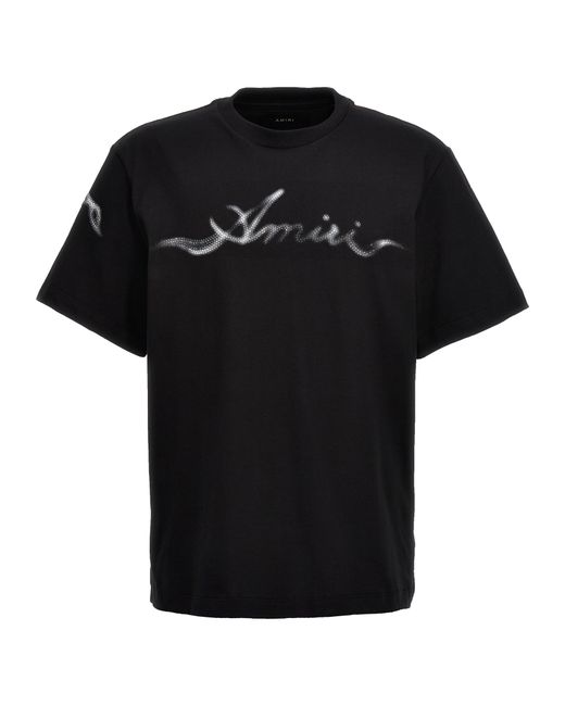 Amiri Smoke T Shirt Nero-