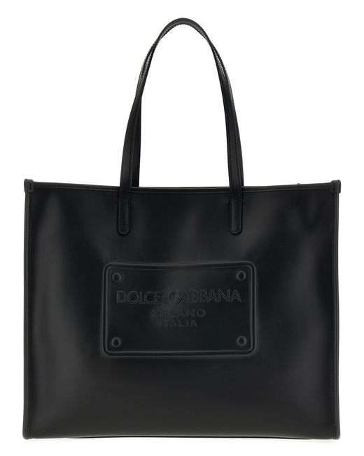 Dolce & Gabbana -Logo Shopping Bag Tote Nero-