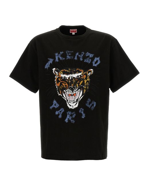 Kenzo -Drawn Varsity T Shirt Nero-