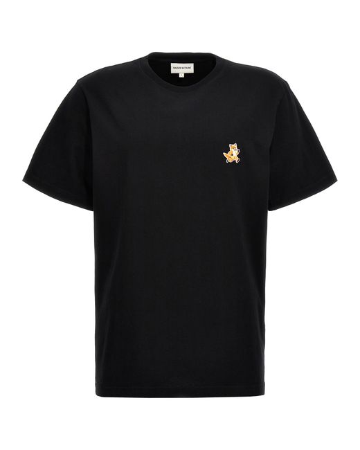 Maison Kitsuné -Speedy Fox T Shirt Nero-