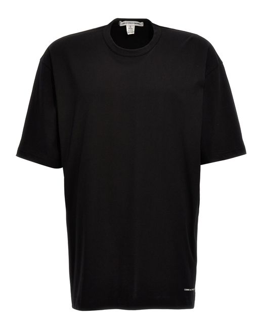 Comme Des Garçons -Logo Print T Shirt Nero-