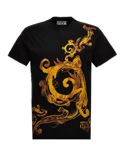 Versace Jeans Couture -Baroque T Shirt Nero-
