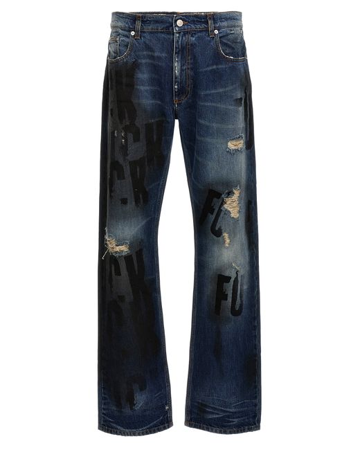 1017 Alyx 9Sm -Mark Flood Jeans Blu-