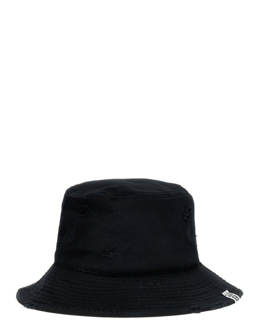 Maison Mihara Yasuhiro -Bucket Hat With Used Effect Cappelli Nero-